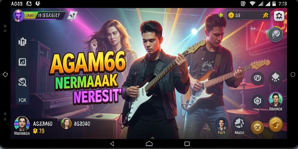 Tampilan gameplay AGAM66 yang menarik saat bermain musik.