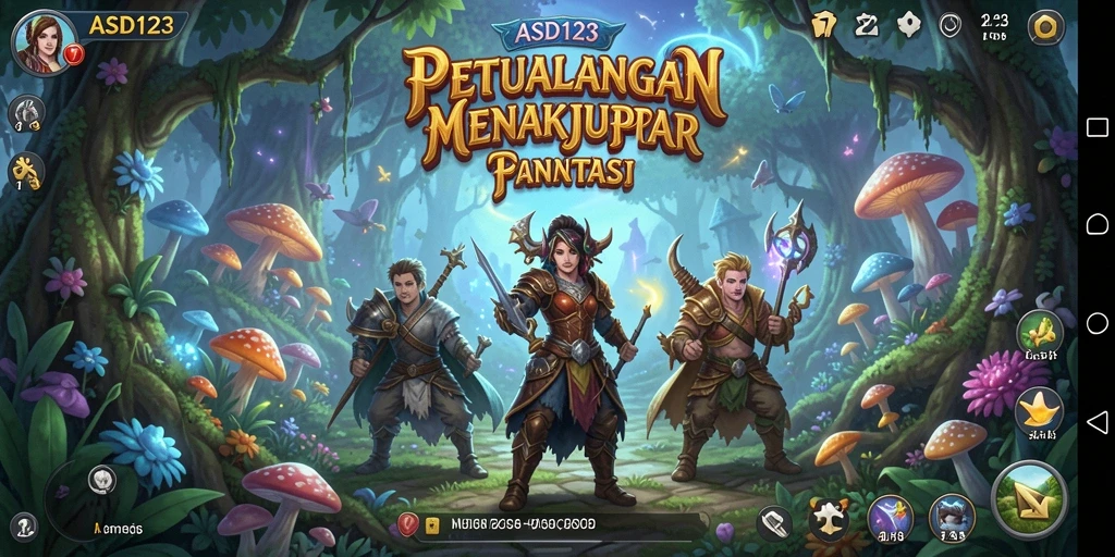 Screenshot gameplay ASD123 menampilkan aksi seru dalam petualangan fantasi.