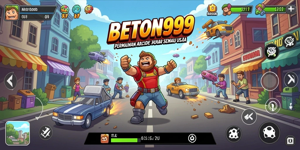 Gameplay seru dalam BETON999 dengan tantangan menarik dan grafik menawan.