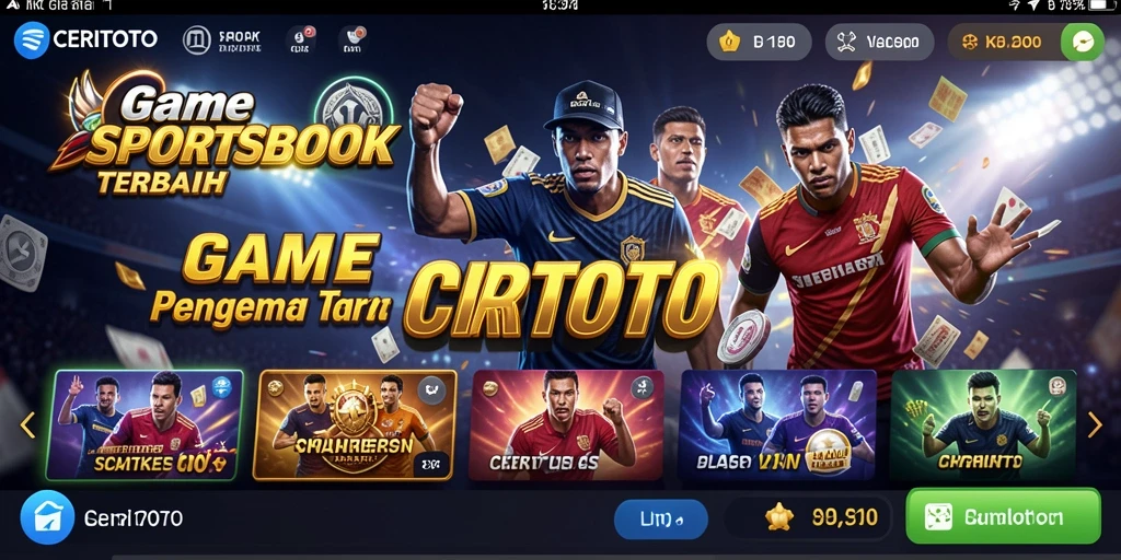 Tampilan gameplay Sportsbook dari aplikasi CERITOTO yang menarik.