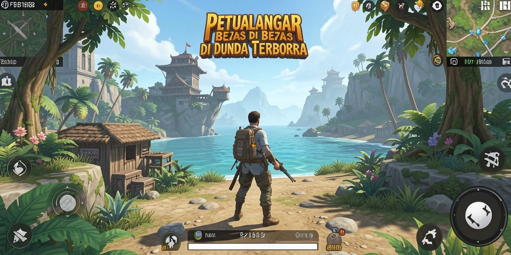 Screenshot menunjukkan petualangan seru di dunia terbuka FB168.