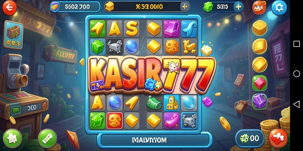 Tampilan gameplay KASIR777 yang seru dan penuh warna.