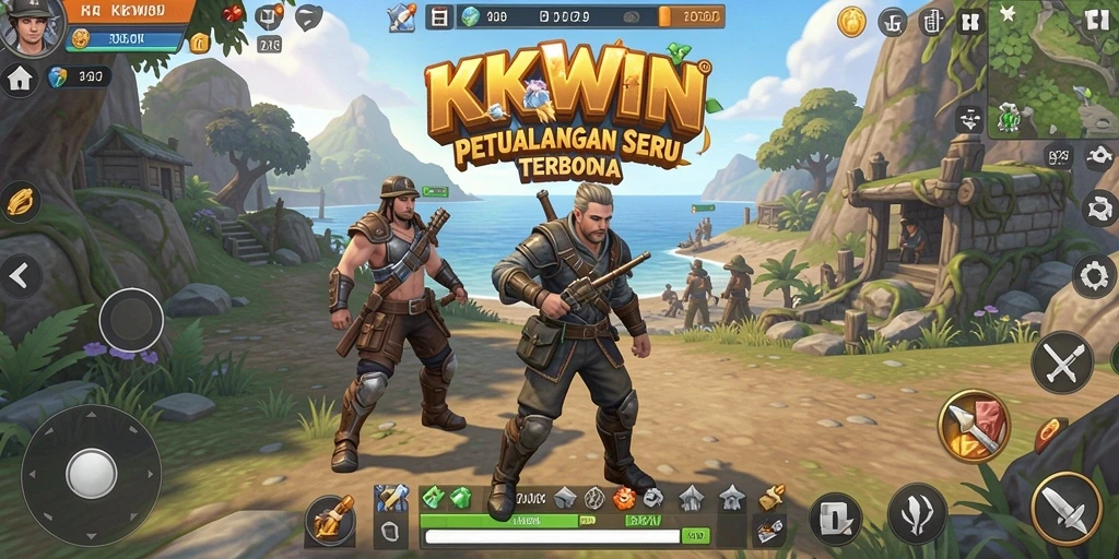 Tampilan gameplay seru di dunia terbuka KKWIN.