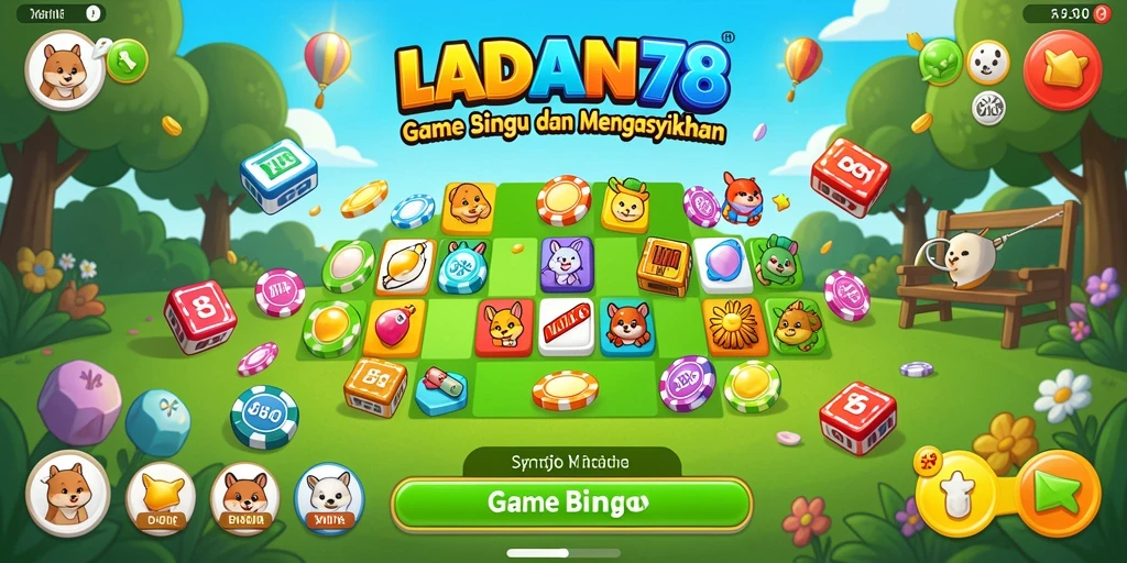 Tampilan gameplay LADANG78 dengan suasana Bingo yang seru.