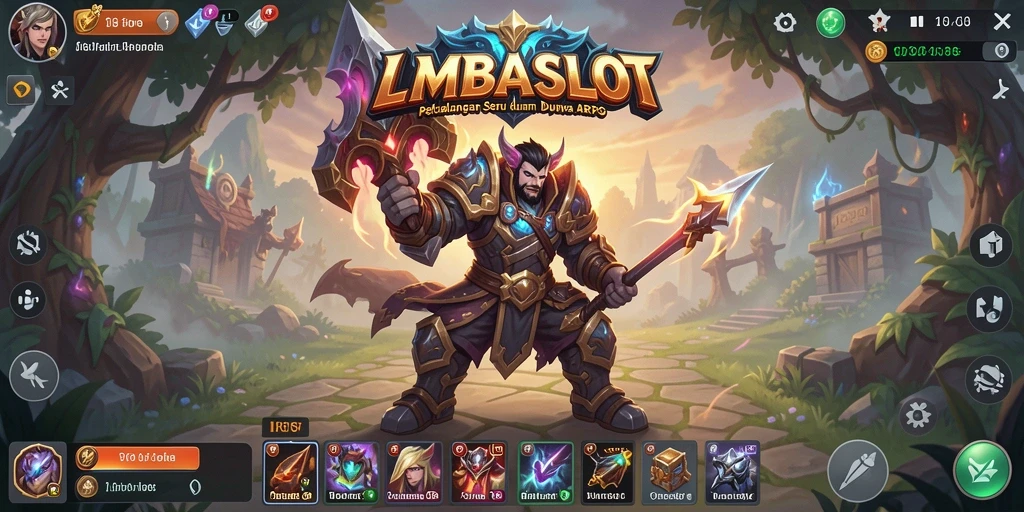 Tampilan seru gameplay ARPG LMBASLOT dengan petualangan dan pertarungan yang mendebarkan.