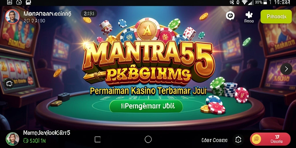 Tampilan gameplay yang menarik dan mendebarkan dari MANTRA55.