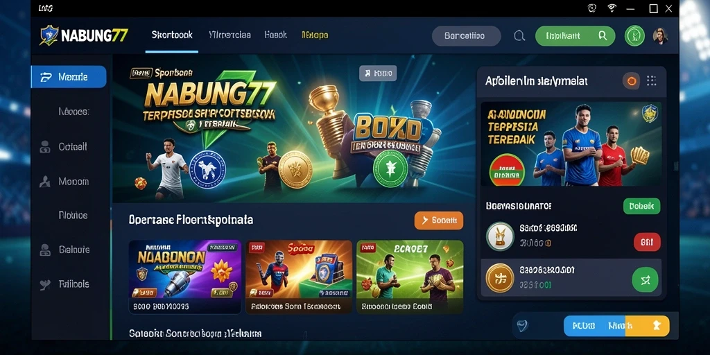 Tampilan gameplay taruhan di aplikasi NABUNG77 yang menarik.