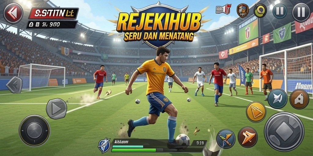 Screenshot gameplay REJEKIHUB yang menunjukkan aksi seru olahraga.