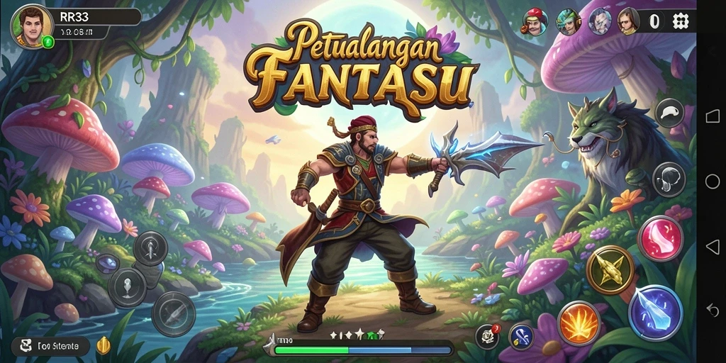 Tangkapan layar gameplay RPG yang memikat dari RR33.