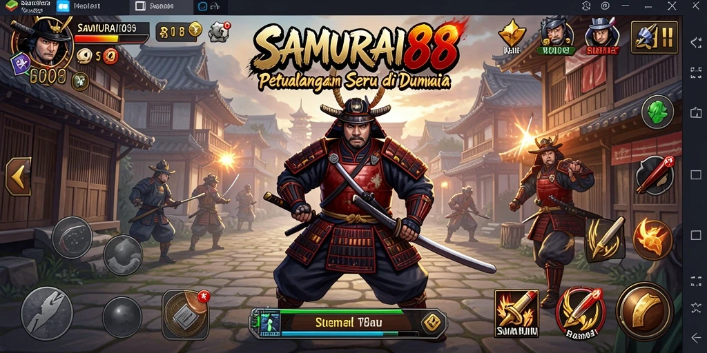 Tampilan gameplay SAMURAI88 dalam dunia samurai yang menakjubkan.