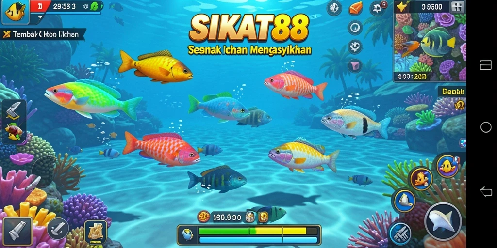 Tangkapan layar SIKAT88 menunjukkan aksi tembak ikan yang mendebarkan.