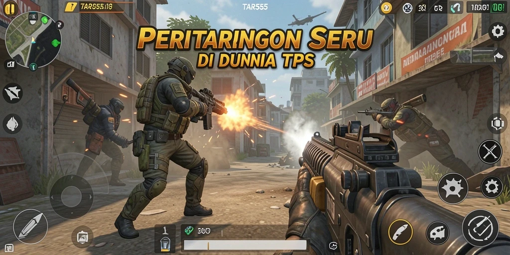 Gameplay seru dan mendebarkan dari TAR555 yang menampilkan aksi TPS.