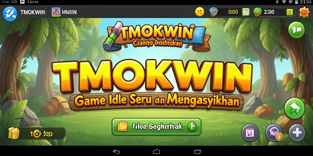 Tampilan gameplay TMOKWIN menunjukkan keseruan dan kemudahan bermain game Idle.
