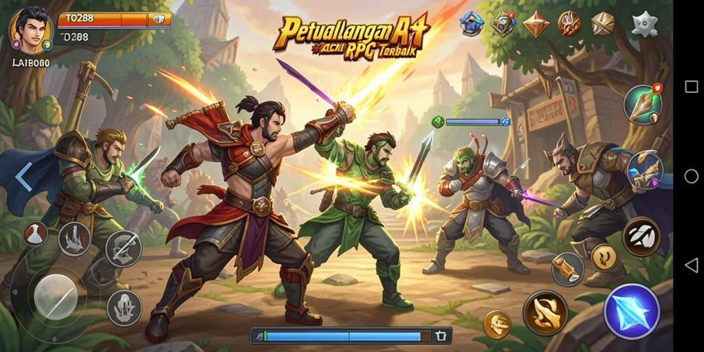 Screenshot gameplay TO288 yang menunjukkan pertarungan aksi yang intens.