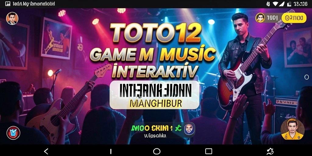 Tampilan gameplay TOTO12 yang interaktif dan penuh musik.