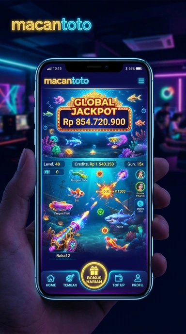 Tampilan utama aplikasi macantoto yang menarik dan mudahkan navigasi.